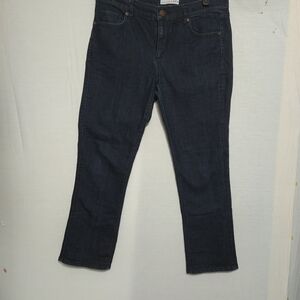 WOMEN LOFT Relaxed Dark Blue Jeans Classic Style